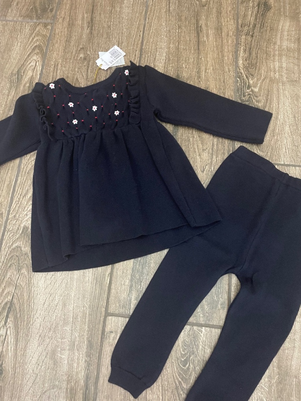Feltman Bros Girls Navy Sweater Set 18mo